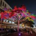 30W 50W Colored RGBW Rainbow LED Floodlight Tree Bridge Garden Landscape Decoration Lighting IP65